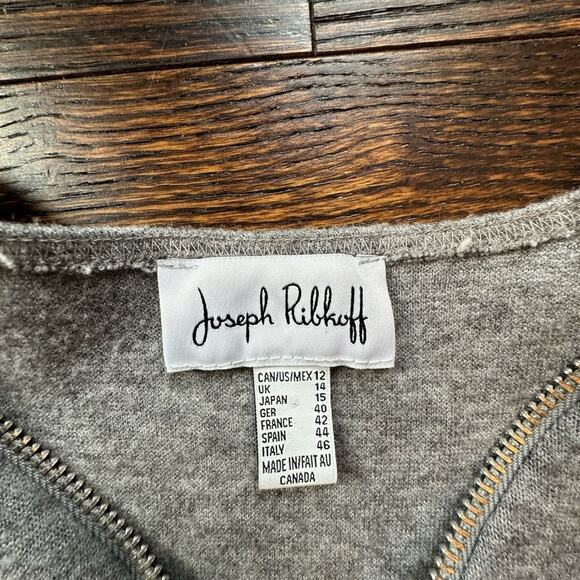 Joseph Ribkoff Vneck Zipper Sweater, Size‎ 12 - Picture 7 of 10